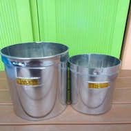 Liter of Rice Measuring Rice Sizes 2 Liter, 1 Liter and 1/2 Liter Stainless Steel ||