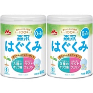 Direct from Japan Morinaga Hagukumi Large Can, 800g x 2 Cans [0 Months - 1 Year Old, Newborn, Baby F