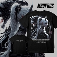 Kaos Geisha Printed T-shirt | Japanese Style Tee for Men & Women | Fashion Cotton Short Sleeve | S-5