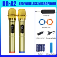 RG-A2 LED Wireless Microphone Malaysia - 1 to 2 Mic, 6H Battery, Smart Noise Reduction, Portable Des