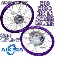ALLOY RIM SCOOTER 1.40x17 EGO,EGO S,NOUVO S,EGO LC,AVANTIZ,SOLARIZ AIK SIA ALLOY RIM COMPLATE SET