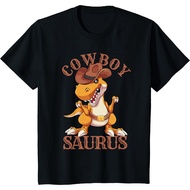 Premium Distro Children's T-Shirt Cowboy Saurus Funny Cowboy Dinosaur T-Rex T-Shirt