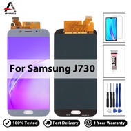 หน้าจอ LCD เปลี่ยนสำหรับ Samsung Galaxy J7 Pro 2017จอแสดงผลหน้าจอสัมผัส Digitizer Assembly J730 J730FM/DS J730F/DS J730GM หน้าจอ LCD อะไหล่หน้าจอ