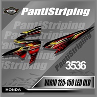 3536 Striping Sticker Motor Vario 125-150 Led Old Sticker semifull Graphic Design
