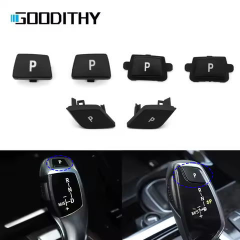 Interior Car Gear Shift Lever P Auto Button Cap Parking Control For BMW 1 2 3 4 5 7 X3 X4 X5 X6 E60 
