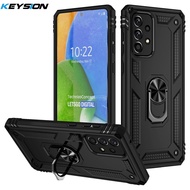 KEYSION Ốp Giáp Chống Sốc Cho Samsung A73 A53 5G Ốp Lưng Điện Thoại Có Giá Đỡ Dạng Nhẫn Cho Galaxy A