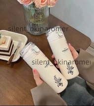 星巴克字母永生花500ml保溫杯