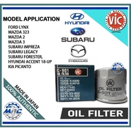 VIC C901 OIL FILTER for Impreza , legacy , forester , lynx , Mazda 323 , 2 , 3 , Accent VIC C-901