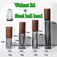 4ml 6ml10ml ball bottle Perfume essential  Steel ball oil ball bottle Square glass ball perfume samp