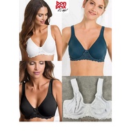 Women's Bra Jumbo Wire Full Cup Without Foam BONPRIX Mix Decorative Lace Premium 40DD to 48E Big SIz