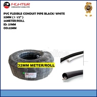 PVC Flexible Conduit Pipe Corrugated Pipe Black 32mm