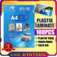 100PCS Plastik Laminate film A4 kertas liminate laminate Film Paper plastik laminate a4 murah lamina