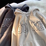 JUNE Wide-Sleeved Unisex 2-Layer Hooded Sweatshirt