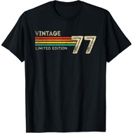 Men's cotton T-shirt Vintage 1977 Limited Edition Birthday 1977 Men Women Vintage T-Shirt