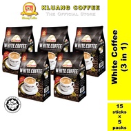 Kluang Mountain 3 In 1 Cap Televisyen White Coffee (15 Sticks x 5 Packs)