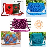 Paket Usaha Tas Rajut Premium Bahan Macrame Tali Kur Model Terbaru Kekinian Tebus Murah 200k