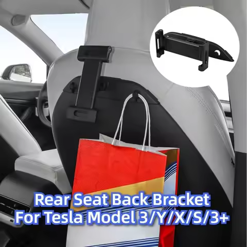 For Tesla Model 3/Y/X/S/3+ Rear Seat Back Bracket 360 Degree Rotati Tablet Mobile Phone Headrest Hol
