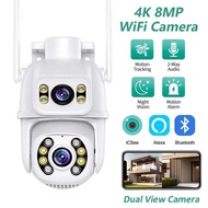 BELIA 4K 8MP Dl Lens WiFi Surveillance Camera, 4X Digital Zoom, AI Human Detect, ONVIF, Outdoor Secu