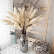 80CM 3/1PCS Fluffy Pampas Grass Boho Decor Silk Flower Fake Plant Reed for Vase Wedding Party Home D