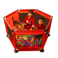 Tempat Pagar Mainan Kanak-kanak mudah lipat Heksagon Hexagon Foldable Playpen Playard Baby Kids Safety Play Fence