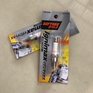 Daytona Double Iridium Spark Plug type CR6HSA short thread for Grand, Supra X/Fit/New 100, WIN, Mio/