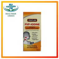 Clearance Oraflam PVP-Iodine Antiseptic Gargle & Mouthwash 100mL (exp:03/24)