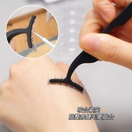 夹子工具假睫毛加宽视线睫毛辅助眼睫毛神器新款弧形粘贴镊子化妆Clip tool, false eyelashes, widened vision, eyelash assistancelafei011