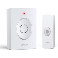 VOXON Wireless Doorbell, Cordless Waterproof Battery-Operated Door Chime Kit with 150m Wireless Range, 38 Chimes, 4-Leve