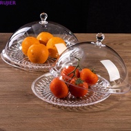 RUJIER Sampling Tray Dustproof Creative Food Preservation Baking Cakes Exhibition Food Transparent F