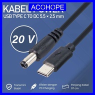 Afope USB Type C to DC Power Cable 5.5x2.5mm CCTV Router Charger 97cm - PA12M