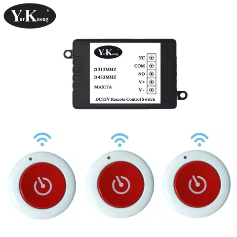 Door Openner Remote Control Switches Electric lock Door Access Barrier Wireless Switch DC 12V NO COM