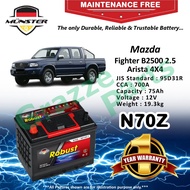 Münster Robust MF CMF N70Z | N70ZR | NX120-7R | 95D31R (75AH) Car Battery Bateri Kereta Mazda Fighte