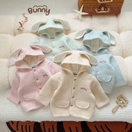 [ Real photo ] Jacket BUNNY bear ears hat, cute bunny ears for kids, genuine surplus BUNNY jacket
