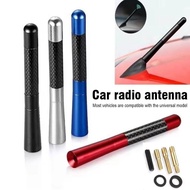 [Malaysia Local Sell] Car Top Roof Twist Antenna 12cm 6D Carbon Style AM FM Radio AM FM Antena Acces