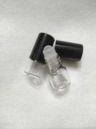 ☘️☘️5個透明走珠玻璃分装瓶(黑蓋)2ml ☘️☘️