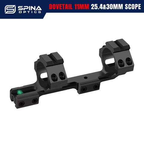 SPINA OPTICS 11mm Dovetail Rail 25.4mm&30mm Tube RifleScope Rings Scope Mounts With Bubble Level For