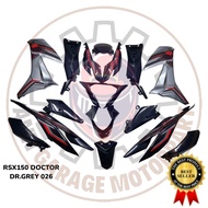 HONDA RSX RS-X 150 RSX150 COVERSET DOCTOR GREY 026 COLOR SIAP TANAM CLEAR FIT DENGAN BODY