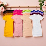 FABULOUS_ RC Rneck BodyCon Dress For Kids /OOTD Kids 3to 5yr old