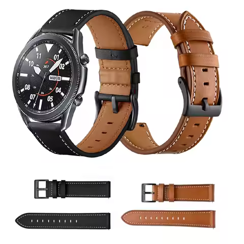 New Fashion Leather Watch Bands For Samsung Galaxy Watch3 45mm Replacement band For Galaxy Watch 3 4