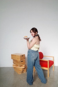 Breakfast Baggy Jeans 🥞🫐🥛🍩🍿 กางเกงยีนส์Baggy ทรงสไตล์คลาสสิกที่แมทช์ได้ทุกลุค (B0040) - Merrychubbyh