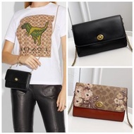 [美國代購正品Coach]100%NEW & Authentic Coach 38966 66667 Woc 斜揹包 手機包 鏈條包 🎁附購證單據 吊牌 原裝整套 限量送防塵袋 送禮首選🎁