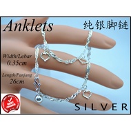 Anklets Silver 925s(纯银925脚链)