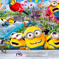 Minions wallpaper/3D Children's wallpaper/Cheap 3D custom wallpaper