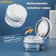 【SG】Invisible braces storage case Portable braces cleaning case Portable denture cleaning and storag