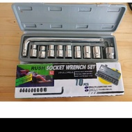 Shock Sock hand Socket Set 10 Pcs 8-24 mm Rush Socket Wrench/ 10pcs Shock Sock Set 10 pcs 8-24 mm Ha