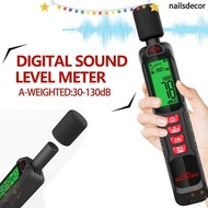 NAILSDECOR Sound Level Meter, 30-130dB Windproof Noise Meter, Professional Digital Display 125Hz-8KH
