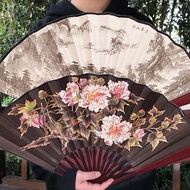 8 Inch Chinese Folding Fan Kungfu Fan Oriental Chinese Painting Motif Fan Chinese Folding Fan