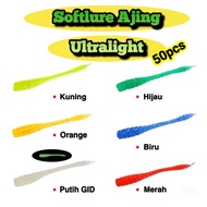 Softlure Ajing Ultralight Fishing Bait 4.5cm 0.4gram Soft Lure Ajing contains 50pcs softlure