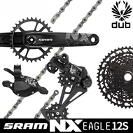 2020 SRAM NX EAGLE 1X12 12 Speed Bicycle Groupset Bike Kit Trigger Shifter Lever Rear Derailleur Chain Cassette 11-50T Freewheel