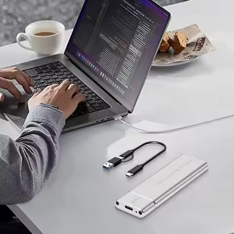 USB3.1 To M.2 NVME SSD Enclosure Adapter 10Gbps Hard Drive Enclosure SSD Hard Disk Drive Case for NV